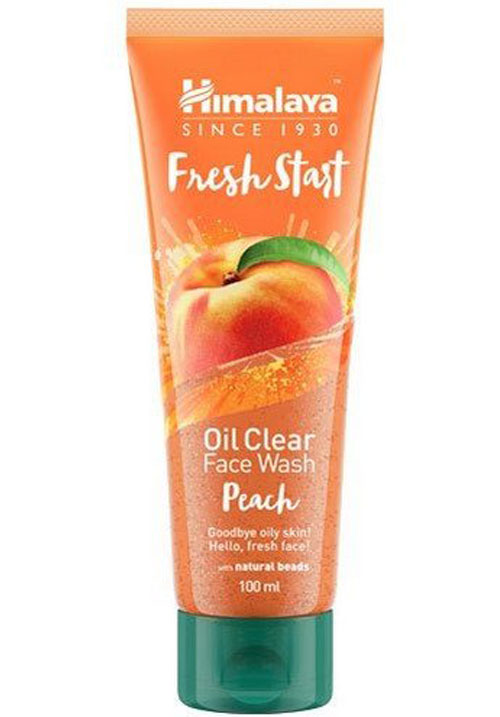 Himalya oil clear peach face wash