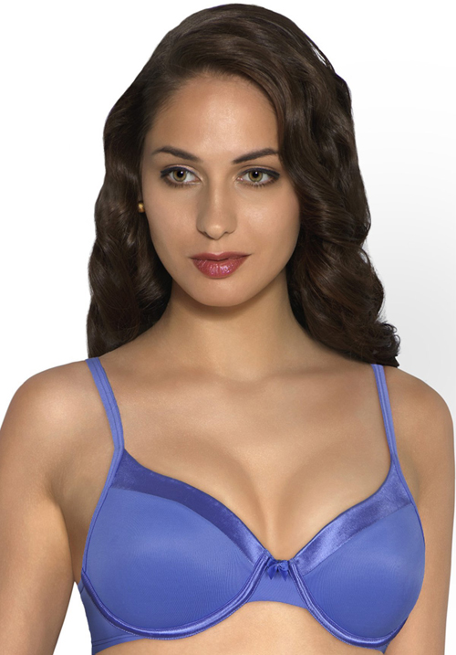 Amante Satin Padded Wired Bra