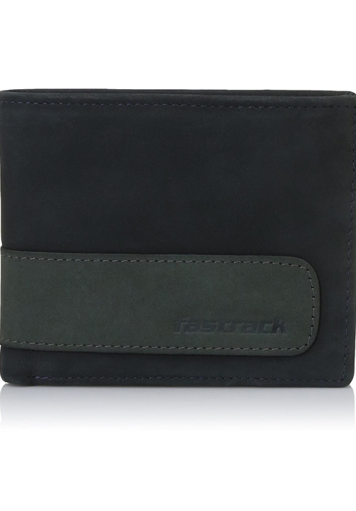 Fastrack Blue Leather Bifold Wallet