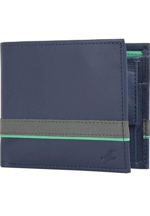 Fastrack Blue Leather Bifold Wallet