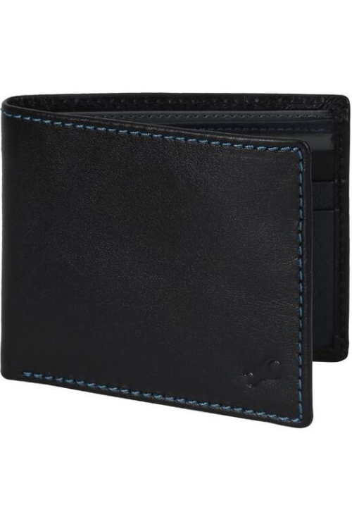 Fastrack Men Blue Leather Wallet