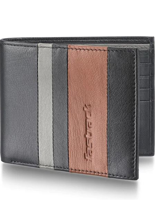 Fastrack Tan Leather Bifold Wallet