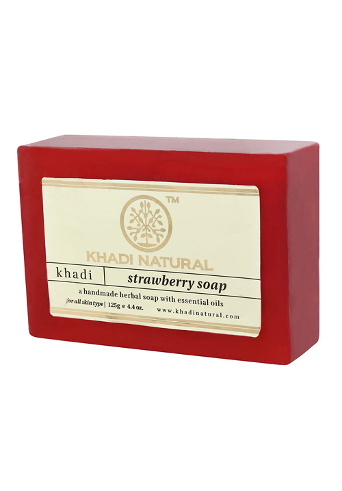 Khadi Natural Hand Made Strawberry Soap