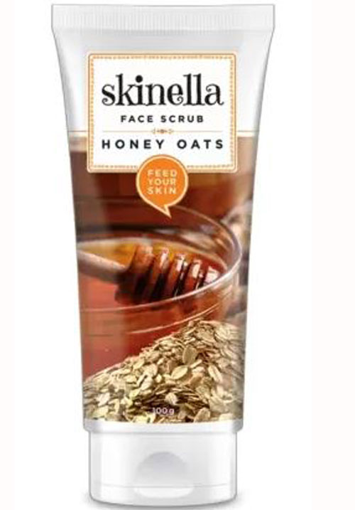 Skinella honey and oats face scrub